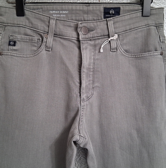 NWT AG Adriano Goldschmied Grey Farrah High Rise Skinny Jean   Size 26 - Picture 5 of 11